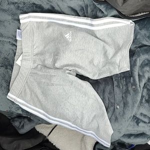 Women's size small gray Adidas shorts